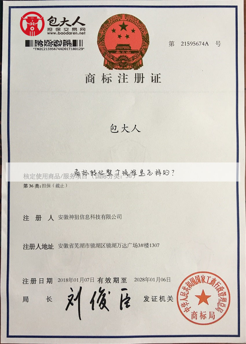 商标转让整个流程是怎样的？