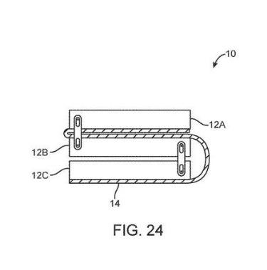 赶在三星发布新品前 苹果更新折叠屏设计专利图纸